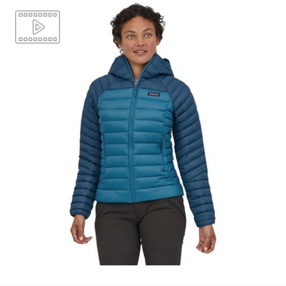 Patagonia Down Sweater Hoody Wavy blue